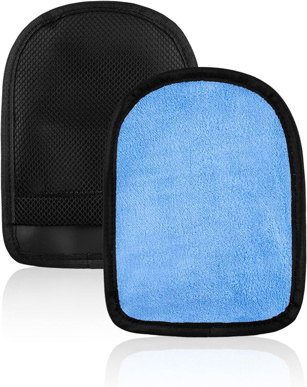 Tinoaly 2pcs Beach Sand Removal Bags, Soft Skin-Friendly Sand Wipe Off Mitts Sandscreen