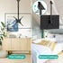 WALI TV Ceiling Mount Adjustable Bracket for 26 to 65 Inch Displays, Up to 110 Lbs, Mounting Holes 400x400mm