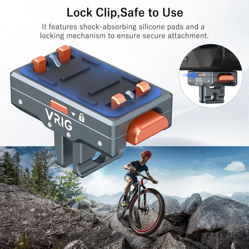 VRIG Express X5 Insta360 X5/X4 360 2/Ace 1/4 VRIG Magnetic Quick Release Base for Air, Aluminum Alloy Safety Lock Mount
