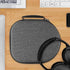 Geekria Shield Hard Shell Case for Bose QuietComfort 45, 35 II, & Gaming - Dark Grey Travel Bag with Cable Storage.