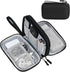 FYY Portable Electronic Organizer Bag - Waterproof Double Layers Storage Case for Cables, Chargers, Phone, Earphones