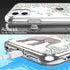 LUHOURI Designed for iPhone 11 Case with Screen Protector, Crystal Acrylic Clear Slim Fit Floral Cover