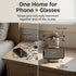 LebriQ 2-in-One Glasses Holder for Nightstand, Moai Phone Stand for Desk and Glasses Holder, Resin Organizer