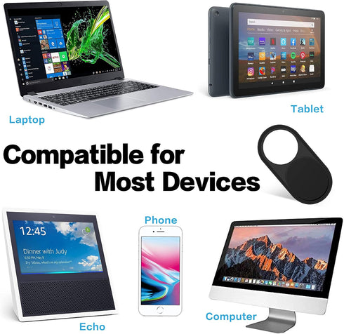 imluckies 6 Pack 0.023 inch Webcam Cover Slide, Ultra-Thin Metal Camera Cover for Laptop, MacBook Pro, MacBook Air