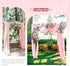 Wedding Arch Draping Fabric, 1 Panel 28"x20ft Pink Chiffon Drapes for Ceremony Decorations
