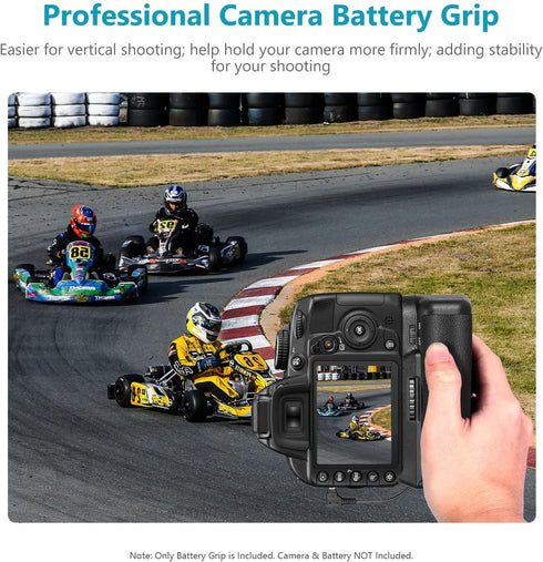 Neewer Professional Vertical Battery Grip for Nikon D3100/D3200/D3300/D5300, Works with 1 or 2 EN-EL14 Batteries