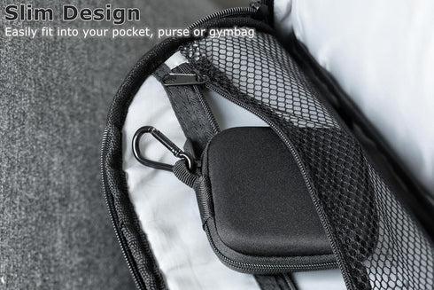 Ginsco Mini-Portable Hard Shell Square Earbuds Case for Apple EarPods/Samsung Galaxy Wired/Wireless Earbuds, Cell Phone