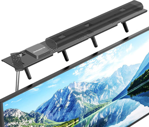 CUISIBOT Soundbar Mount, No Drilling Steel TV Top Shelf Fits Most of Sound
