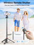 SelfieShow 360 16/15/Android Aluminum Selfie Stick Phone Tripod, Ball Head Selfie Stick for iPhone with Cold Shoe
