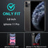 Military Grade 3 in 1 Heavy Duty Shockproof/Drop Proof/Dust Proof Case for iPhone 11 Pro, with 2Pcs Tempered Glass