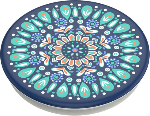 PopSockets : PopGrip with Swappable Top for Phones and Tablets - Butterfly Mandala Teal