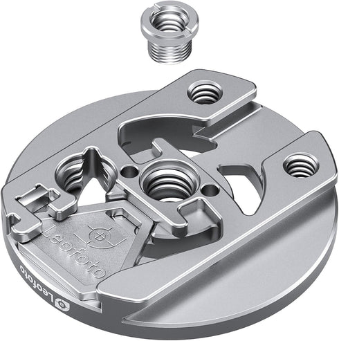 LEOFOTO PM-01 1/4" 3/8" Magnetic Plate for Phones, Phone Stand with Hidden Tool, and Screw Hole, ARRI and Arca