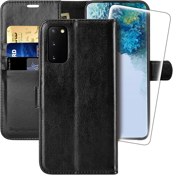 MONASAY Wallet Case for Galaxy S20 FE 5G - 6.5 inch Flip Folio Leather Cover with RFID Blocking, Credit Card Holder,