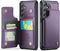 Samsung Galaxy S24 Case with Card Holder, Wallet Case for Women Men with RFID Blocking, Durable Kickstand Shockproof