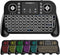 MRSVI Mini Keyboard with Touchpad-2.4GHz & Bluetooth Dual-Mode,7-Color Backlight, Multimedia Hotkeys, Rechargeable, for