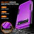 Ezanmull Google Pixel 8A Case: Purple, 15 FT Military Grade Drop Protection, Non-Slip, with Screen & Camera Lens