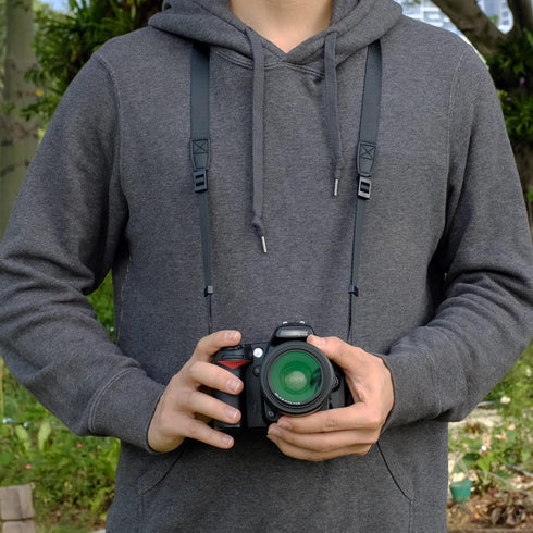 Film Camera Strap, Quick Release Slim Camera Strap for Mirrorless, SLR, Medium DSLR Camera (Black)