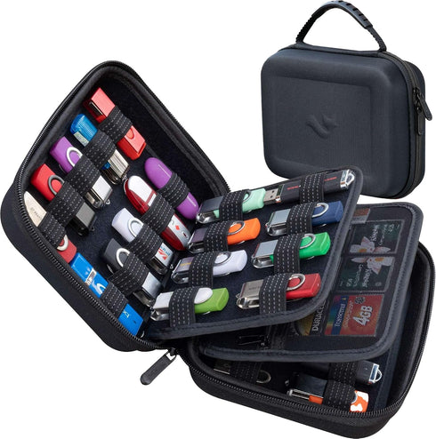 ButterFox Large Capacity 36 USB Thumb Flash Pen Drive Storage Holder/Memory Card SD