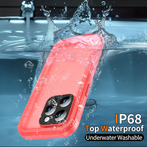 Cozycase Waterproof Case for iPhone 13 Pro Max 6.7 Inch, Full Body Dustproof Shockproof with Built-in Screen Protector,