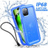 SPORTLINK Waterproof Case for iPhone 15 Plus, Built-in Screen Protector, IP68 Underwater, Shockproof, Blue