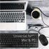 Macally Silent USB Wired Mouse - Slim & Compact for Apple Mac or Windows PC Laptop/Desktop - Black