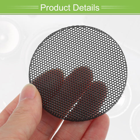 ACROPIX Universal 2.5 Inch Speaker Grills Mesh - Black Grille without Frame, Pack of 4