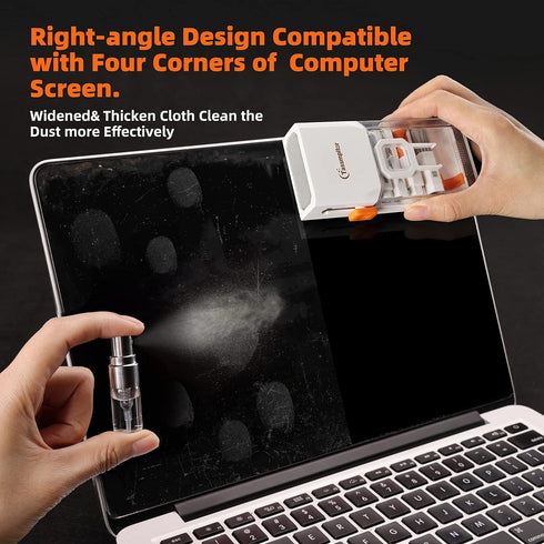 Laptop Cleaning Kit, Electronics Cleaning Tool for MacBook, iPad, Phone, iPhone Pro, Brush Tool for Computer, TV,