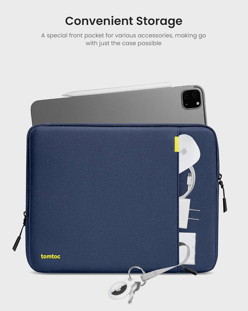 tomtoc 360 Protective Tablet Sleeve for iPad Pro 13-inch (M4), iPad Air 13-inch (M2), Water-Resistant