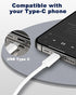 AUX to USB C, USB Type C to 3.5mm Audio Aux Headphone Jack Cable for Car Speaker Compatible with iPhone 15 Pro