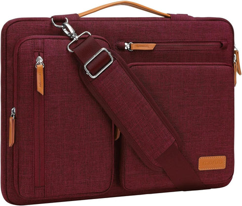 MOSISO 360 Protective Laptop Shoulder Bag, 15-15.6 inch Computer Bag Compatible with MacBook Pro