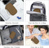 FYY Electronic Organizer, Portable Waterproof Travel Cable Bag for Charger, Phone, Earphone, Medium Size-Brown