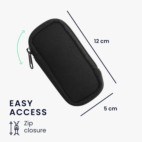 kwmobile 4.5 1.8 inches (11.5 4.5 cm) Neoprene Voice Recorder Case Compatible with Universal Voice Recorder - Inside