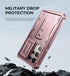 Dexnor Galaxy S24 Ultra Case, Shockproof Full-Body Bumper, Built-in Slide Camera Cover, Screen Protector, Kickstand,