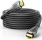 4K Long Hdmi Cable 50 ft, HDMI 2.0 Cable Braided, 4K@60Hz/2K/1080P/3D ARC/Ethernet