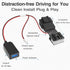 YQMAJIM Dashcam Power Adapter Compatible with Ford Bronco, F150 and More, Built-in Hide USB to GPS