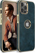 LOHASIC Leather Case for iPhone 13 Pro Max, Elegant Luxury Slim PU Cover, Shockproof Anti-Scratch Protective Case for