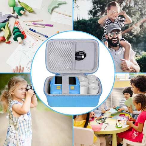 Kids Camera Case for Anchioo/ESOXOFFORE Instant Print Camera Toys, Kids Selfie Digital Camera Photo Paper & Color Pen