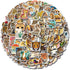 160 Pcs Cheetah Print Stickers Animals Vinyl Waterproof Graphic Decal Leopard Sticker for Phone Skateboard Laptop Stickers, Bulk Sticker Packs for Boys Girls Teens Adults by QIWENGO
