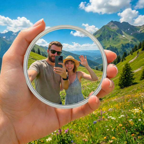 biwink Handheld Selfie Convex Mirror - No Need Selfie Stick, Travel Must Have