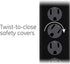GE 6-Outlet Surge Protector, 2 Pack, 10 Ft Extension Cord, Power Strip, 800 Joules, Black