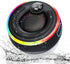 TECKNET Bluetooth Shower Speaker, IPX7 Waterproof Portable Wireless Speaker with RGB Light, BT