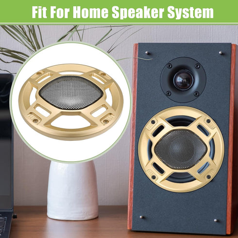 ACROPIX 5" Car Speaker Grills Cover Mesh Round 5 Inch, Audio Speaker Subwoofer Protector - Pack of 2