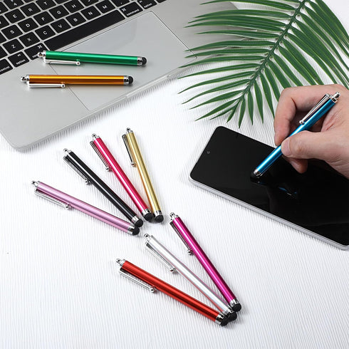 Exclaith 100 Devices,8 Pieces Stylus Pen for Touchscreen Universal Capacitive Touch Screen Pens Mesh Fiber Tip Stylus