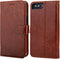 Bocasal Wallet Case for iPhone 7/8 Plus with Card Holder, PU Leather Kickstand, Shockproof Flip Cover 5.5 inch (Brown)