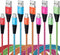 Fast Charge Micro USB Cable 6FT 5-Pack, Nylon Braided, Compatible with Samsung Galaxy S6 S7 Edge, LG, HTC, Xbox One,