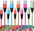 Fast Charge Micro USB Cable 6FT 5-Pack, Nylon Braided, Compatible with Samsung Galaxy S6 S7 Edge, LG, HTC, Xbox One,