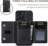 SZHAIYU 2 in 1 Detachable Back Cover for iPhone 13 Pro Max, Wallet Case with Card Holder, Slim Leather Pocket