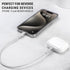 Scosche Ci4B1SG-SP 1-ft Premium Charge & Sync Braided Cable for Lightning & USB-C Devices, MFi Certified, Black.
