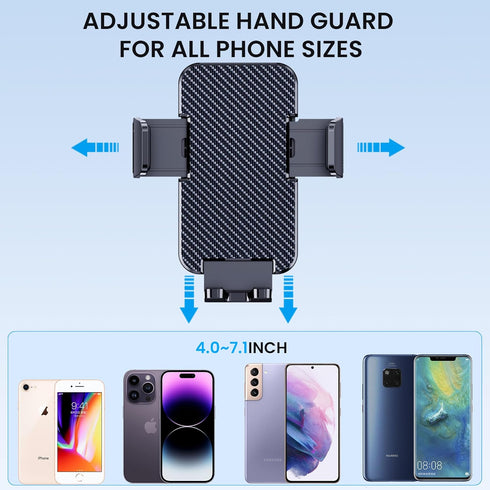 Military Grade Phone Holder Car, Ultra Strong Base, 3 in 1 Phone Mount for Dashboard Windshield Air Vent, Hands-Free