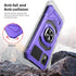 Ailiber Nokia C110 Case - Heavy Duty Shockproof Cover with Stand & Screen Protector, Military Grade, Purple, for Car